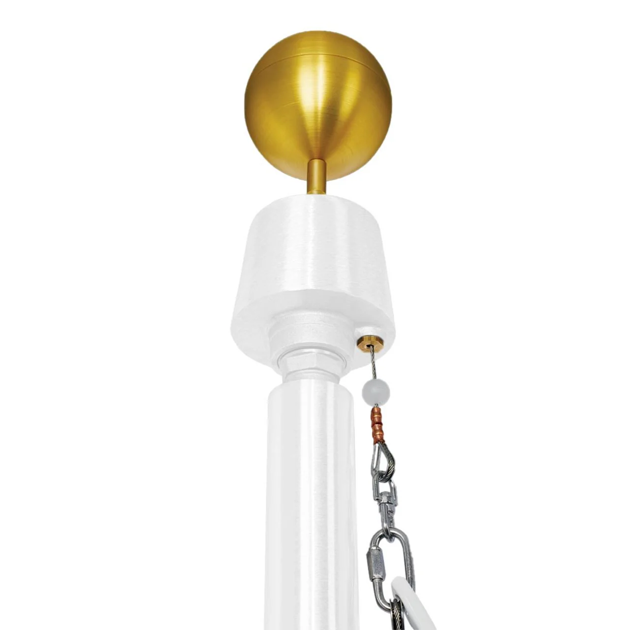 Sovereignty Series 20ft Commercial Flagpole - .188in Wall Thickness - 5in Butt Diameter - Image 8
