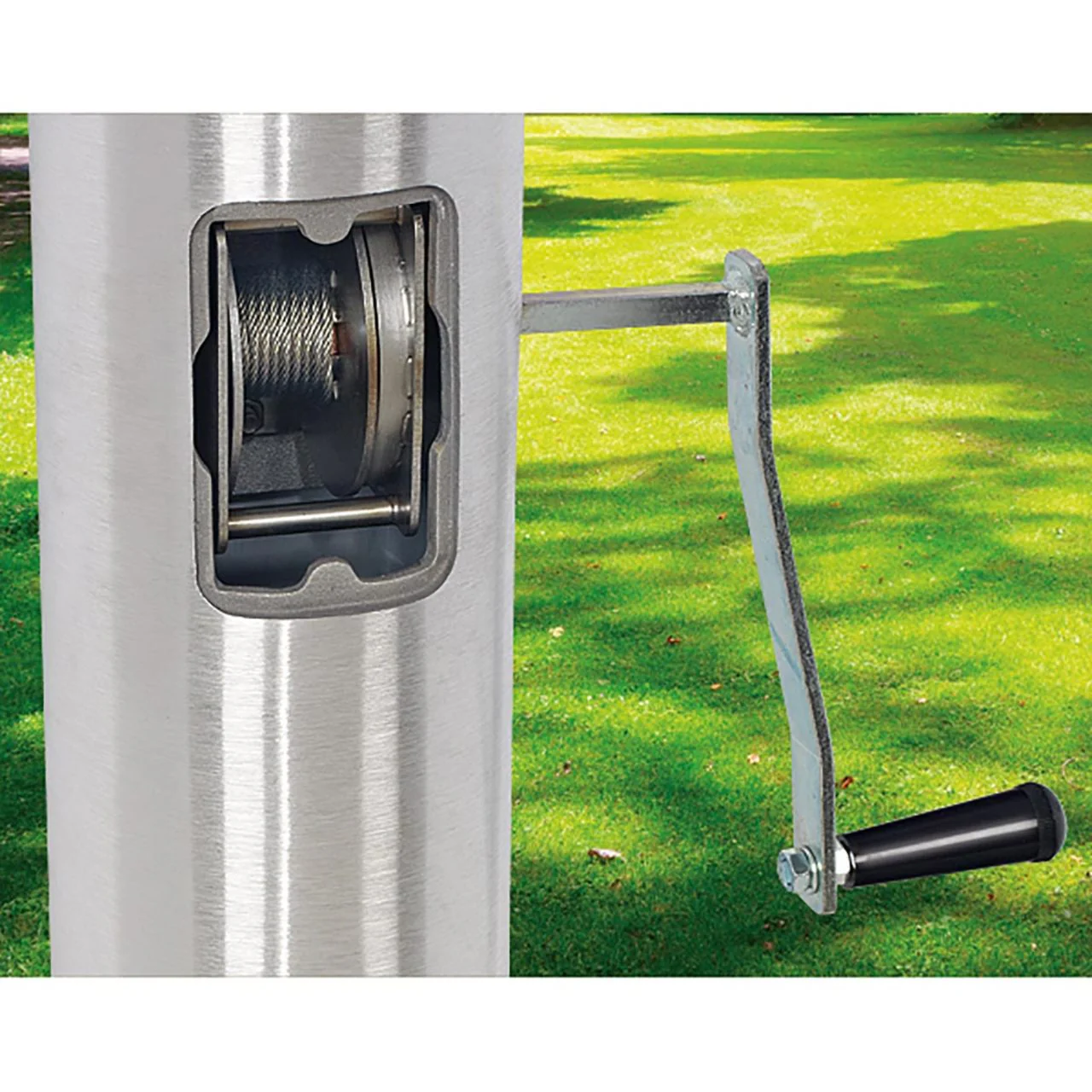 50ft Xtreme Series Commercial Flagpole - .250in Wall Thickness - 10in Butt Diameter - Internal Winch - Image 3