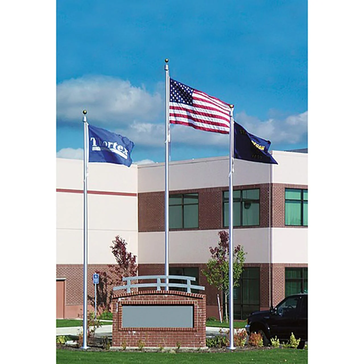 Sentry II Series 35ft Commercial Flagpole - .156in Wall Thickness - 6in Butt Diameter - Image 4