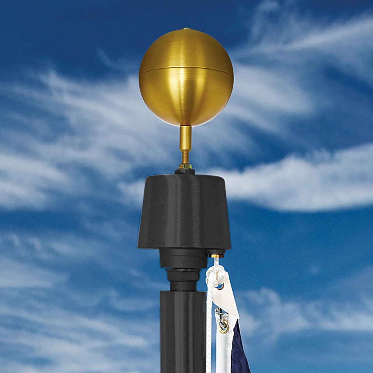 Sentry II Series 35ft Commercial Flagpole - .156in Wall Thickness - 6in Butt Diameter - Image 9