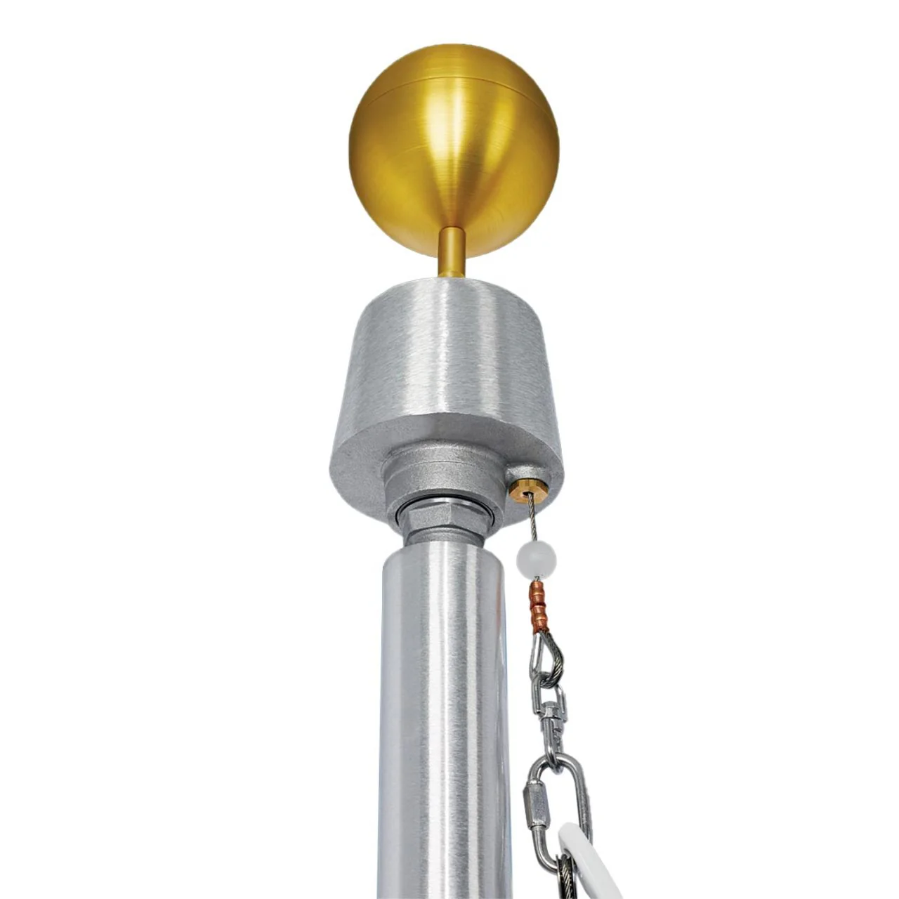 Titan Series 35ft Commercial Flagpole - .188in Wall Thickness - 7in Butt Diameter