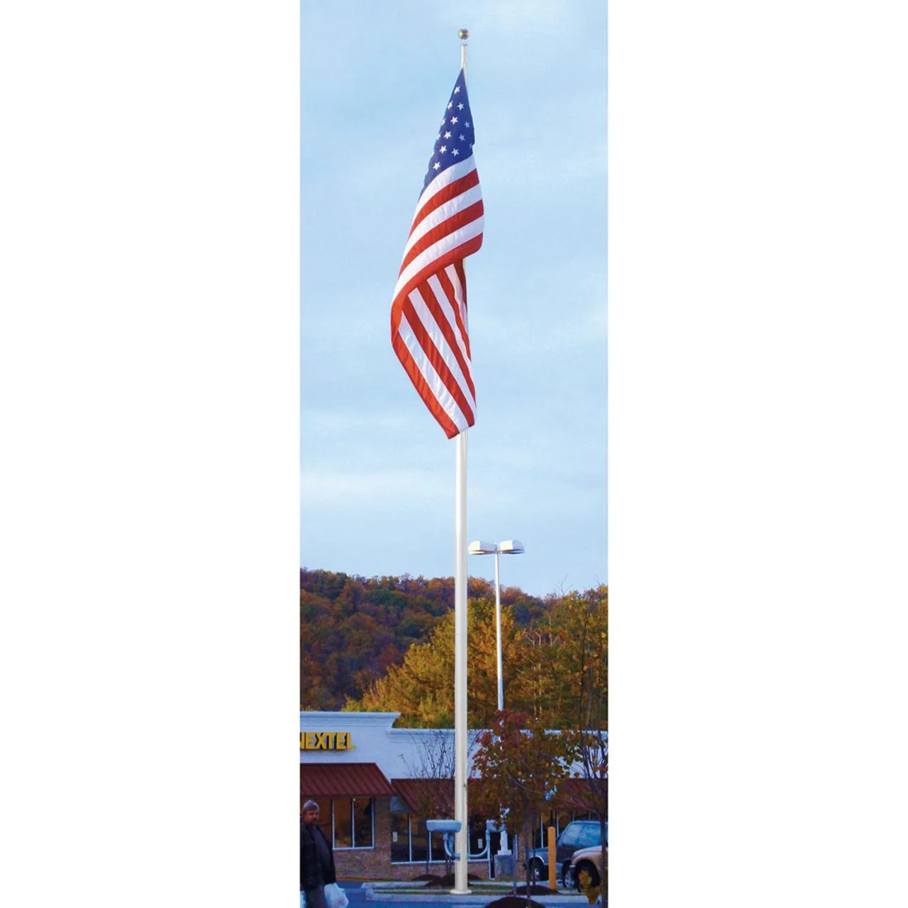 Continental Series 40ft 2 Sections Commercial Flagpole - .156in Wall Thickness - 7in Butt Diameter - Image 5