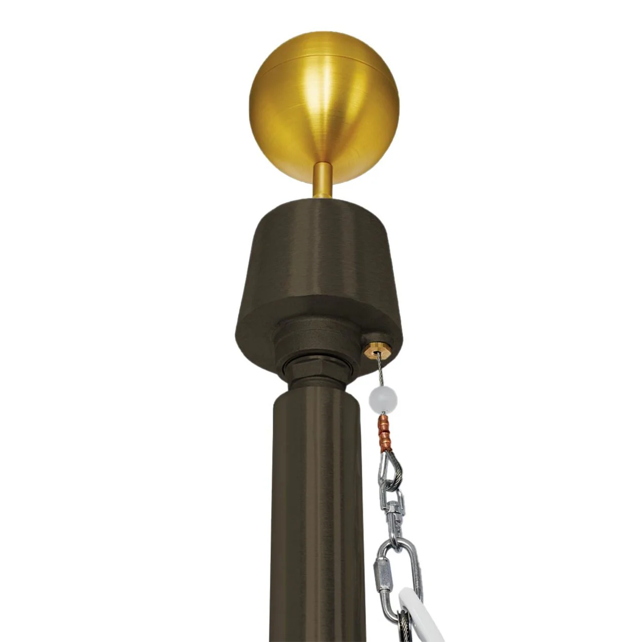 Titan Series 40ft Commercial Flagpole - .156in Wall Thickness - 7in Butt Diameter - Image 6