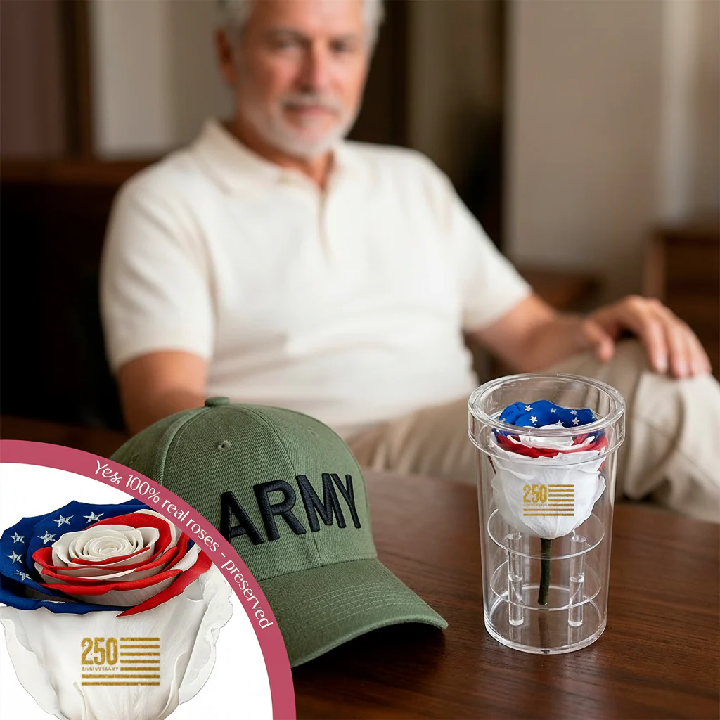 America 250 Forever Rose – 100% Real - Image 3