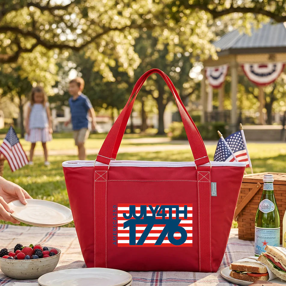 America 250 Insulated Cooler Parade Tote - Red - Image 7