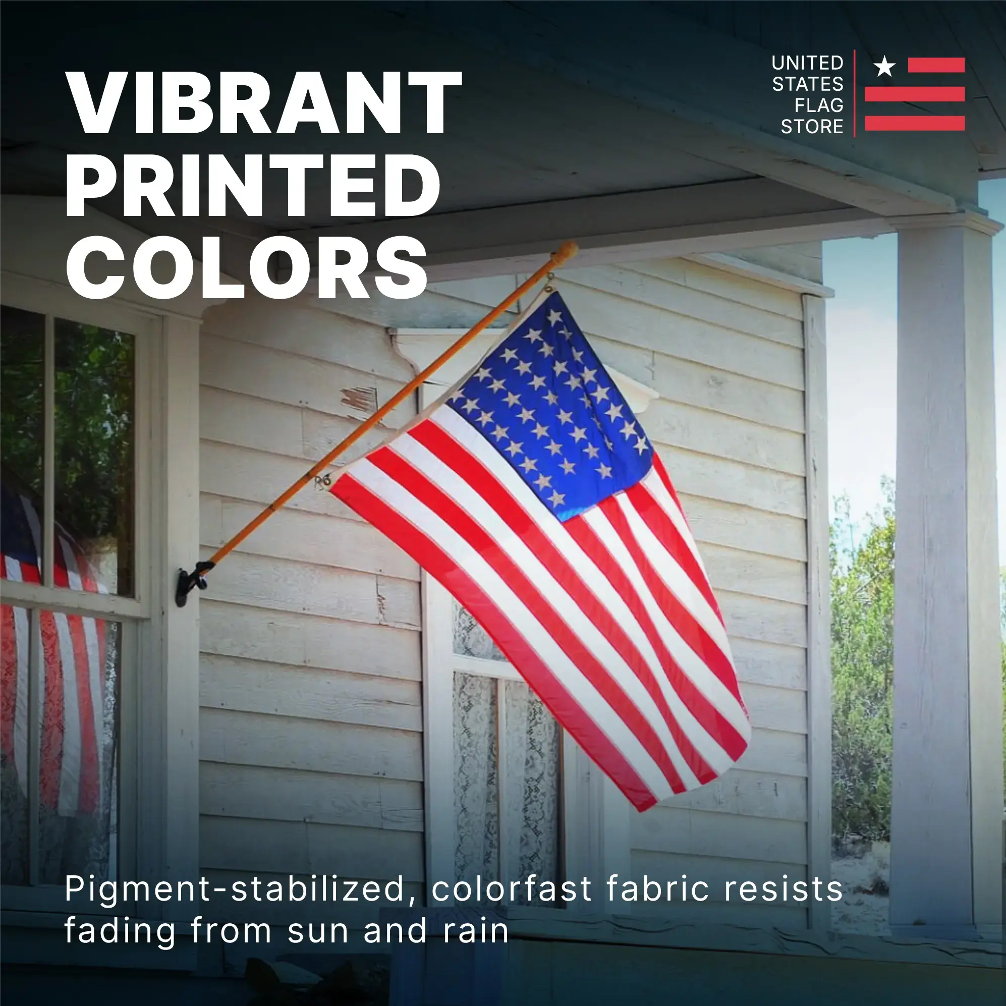 4ft x 6ft Super Tough Knitted Polyester American Flag - US Made - Image 9