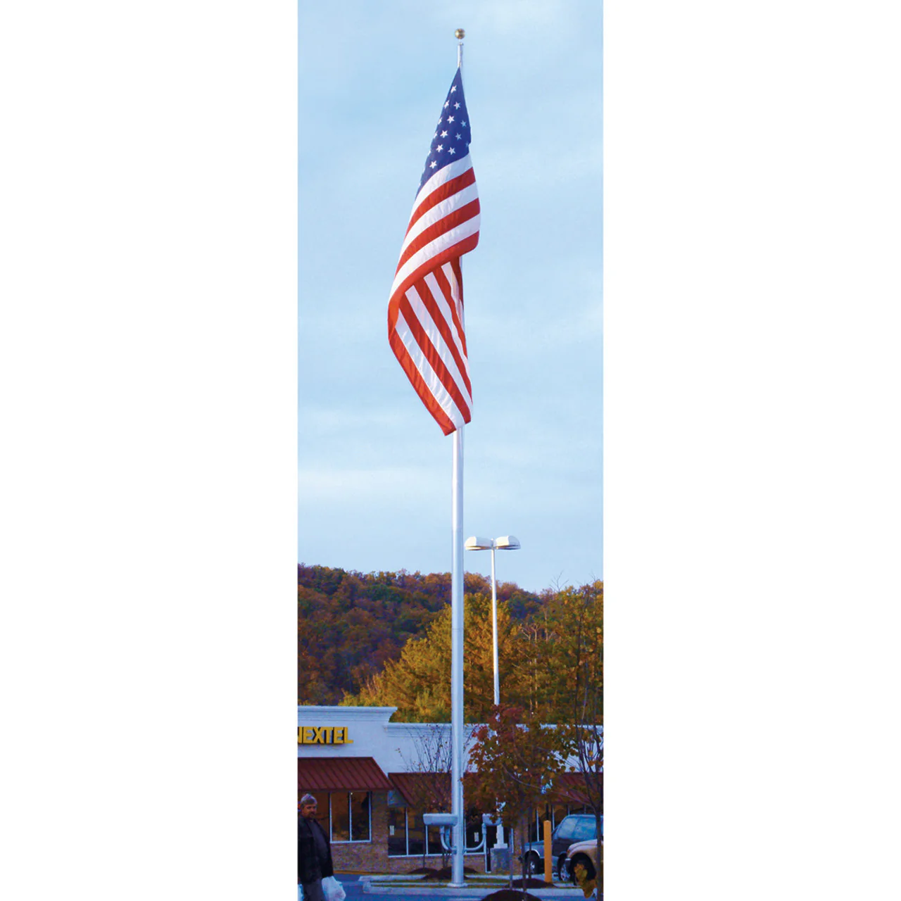 Continental Series 20ft Commercial Flagpole - .125in Wall Thickness - 4in Butt Diameter - Image 10