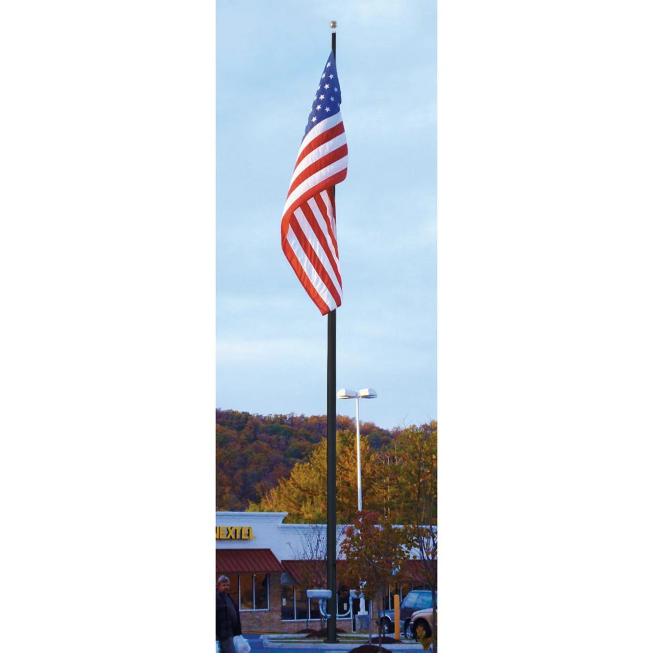 Continental Series 40ft 2 Sections Commercial Flagpole - .156in Wall Thickness - 8in Butt Diameter - Image 5