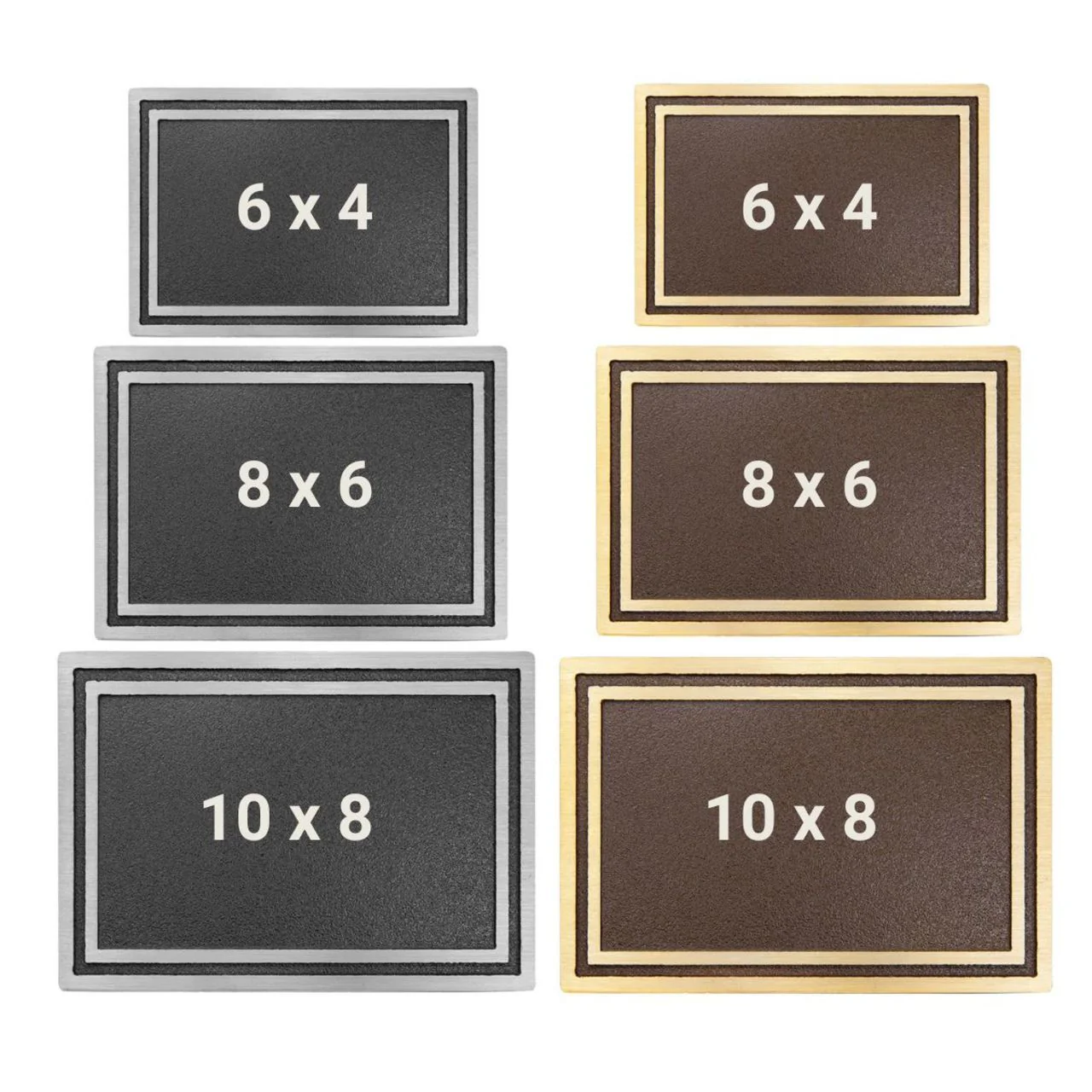 Custom 10" x 8" Silver/Black Memorial Plaque with 24" Ground Spike - Image 3
