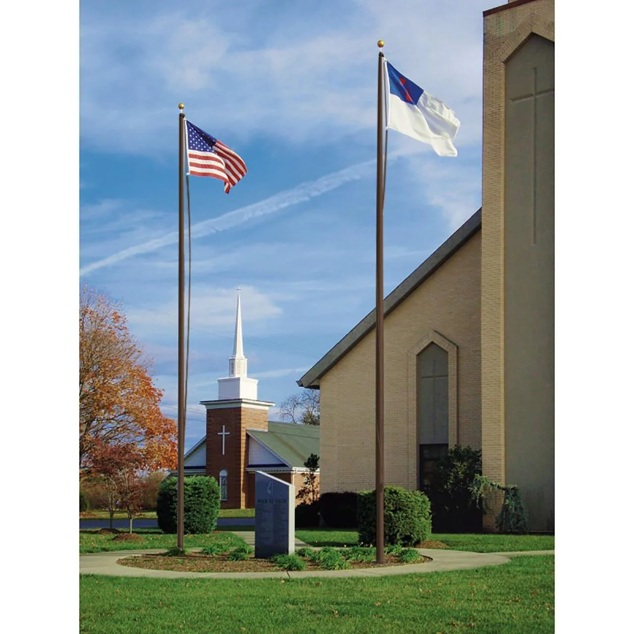 Estate Series 20ft Commercial Flagpole - .125in Wall Thickness - 3in Butt Diameter - Image 10