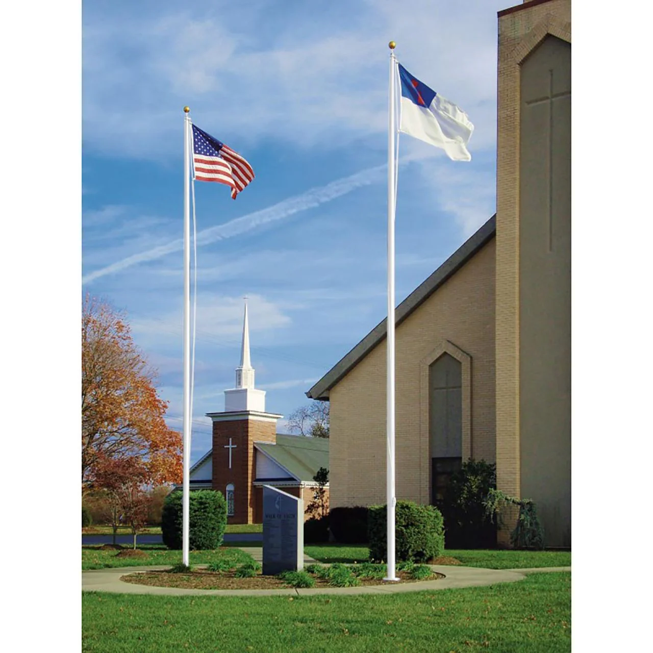 Estate Series 20ft Commercial Flagpole - .125in Wall Thickness - 3in Butt Diameter - Image 6