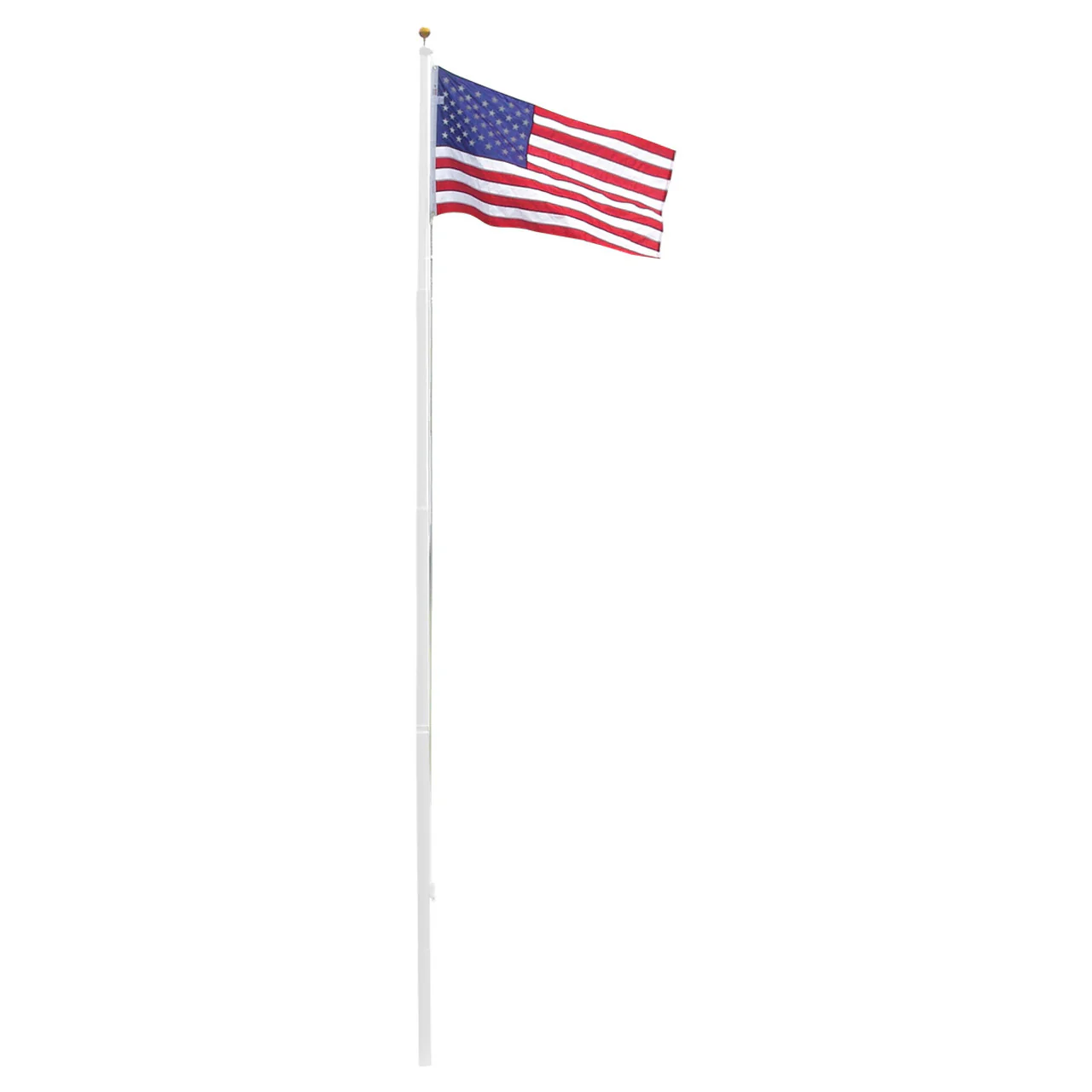 Super Tough 20ft Heavy Duty Aluminum Sectional Residential Flagpole Kit - Image 4