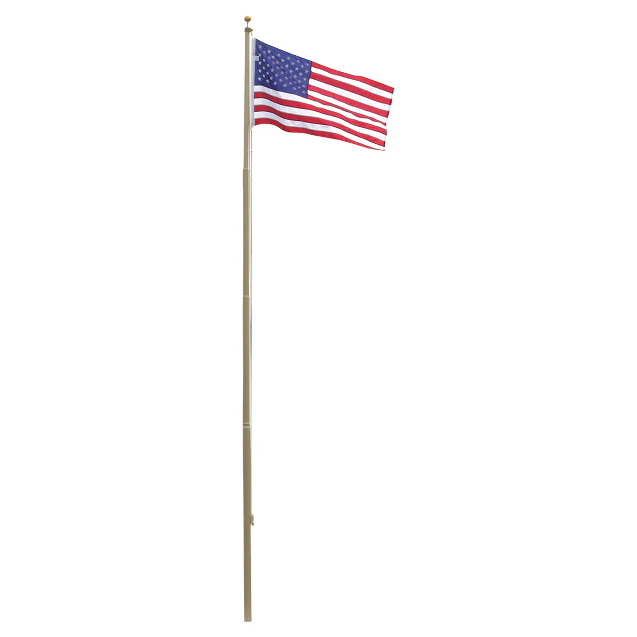 Super Tough 20ft Heavy Duty Aluminum Sectional Residential Flagpole Kit - Image 8