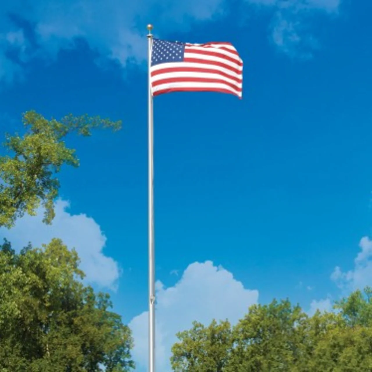 Hurricane Series 30ft Flagpole - External Halyard - ECH30 - Image 4