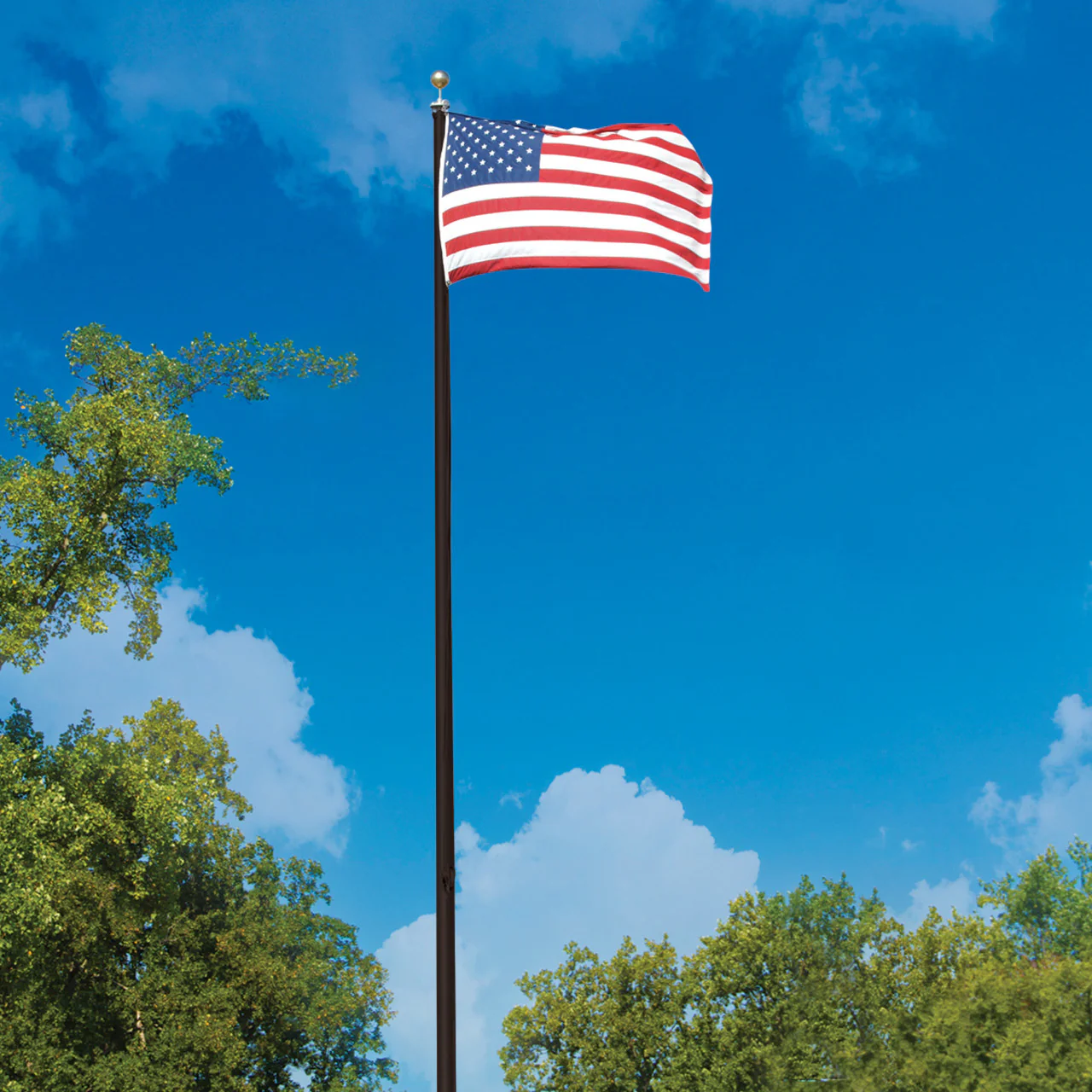 Hurricane Series 30ft Flagpole - External Halyard - ECH30 - Image 5