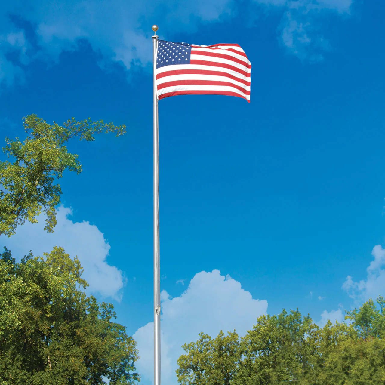 Hurricane Series 30ft Flagpole - External Halyard - ECH30 - Image 7