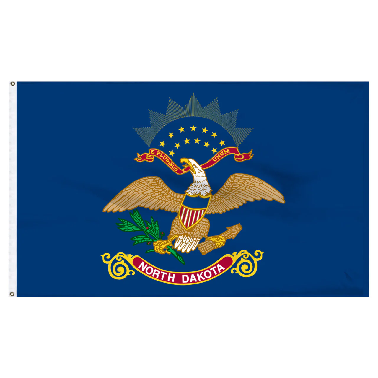 North Dakota flag 4 x 6 feet nylon