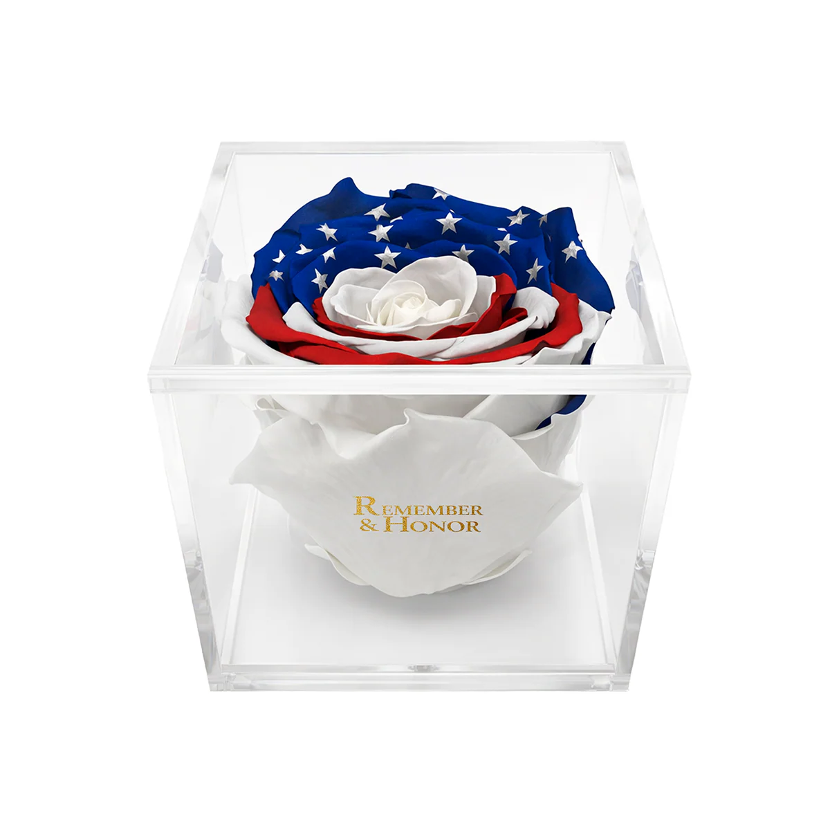 Americana Remember & Honor Forever Stemless Rose – 100% Real