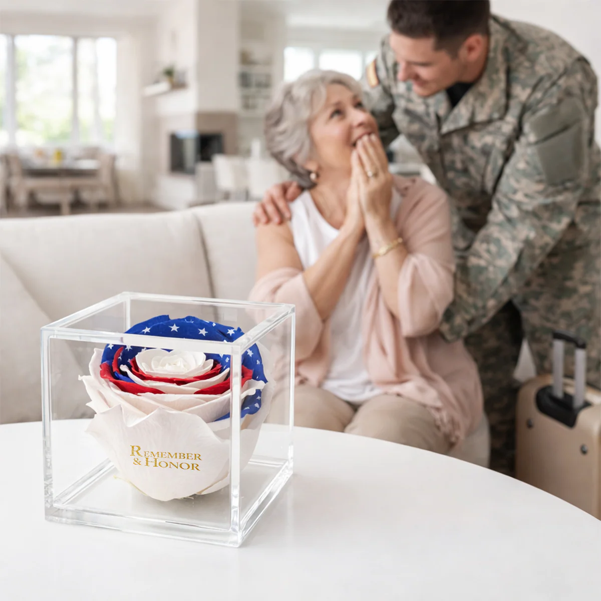 Americana Remember & Honor Forever Stemless Rose – 100% Real - Image 5