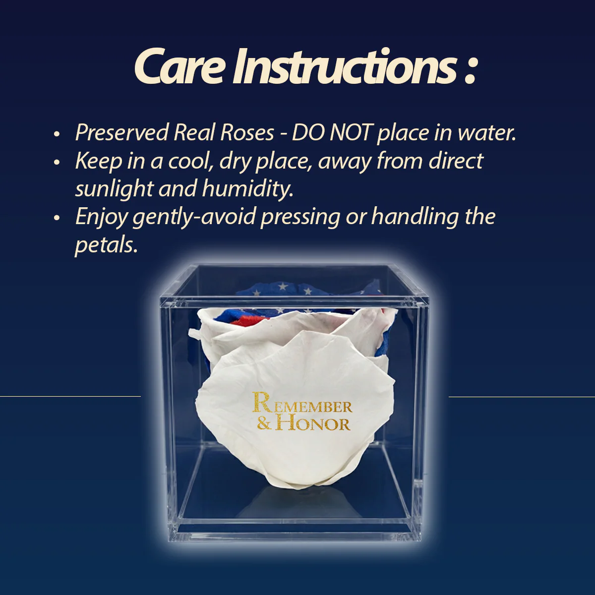 Americana Remember & Honor Forever Stemless Rose – 100% Real - Image 8