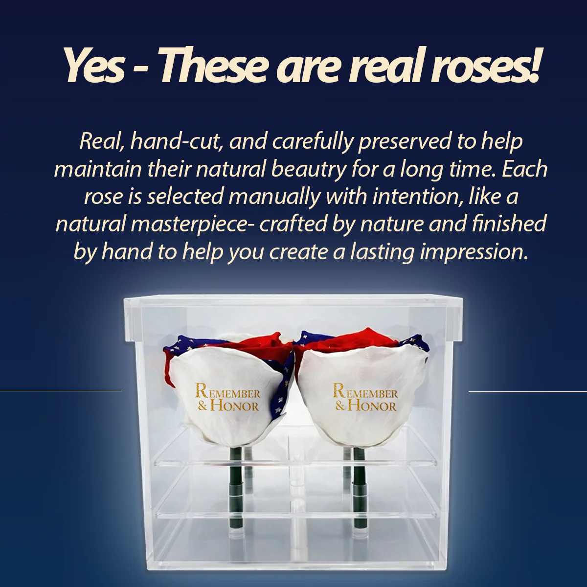 Remember & Honor Forever Rose Bouquet – 100% Real - Image 6