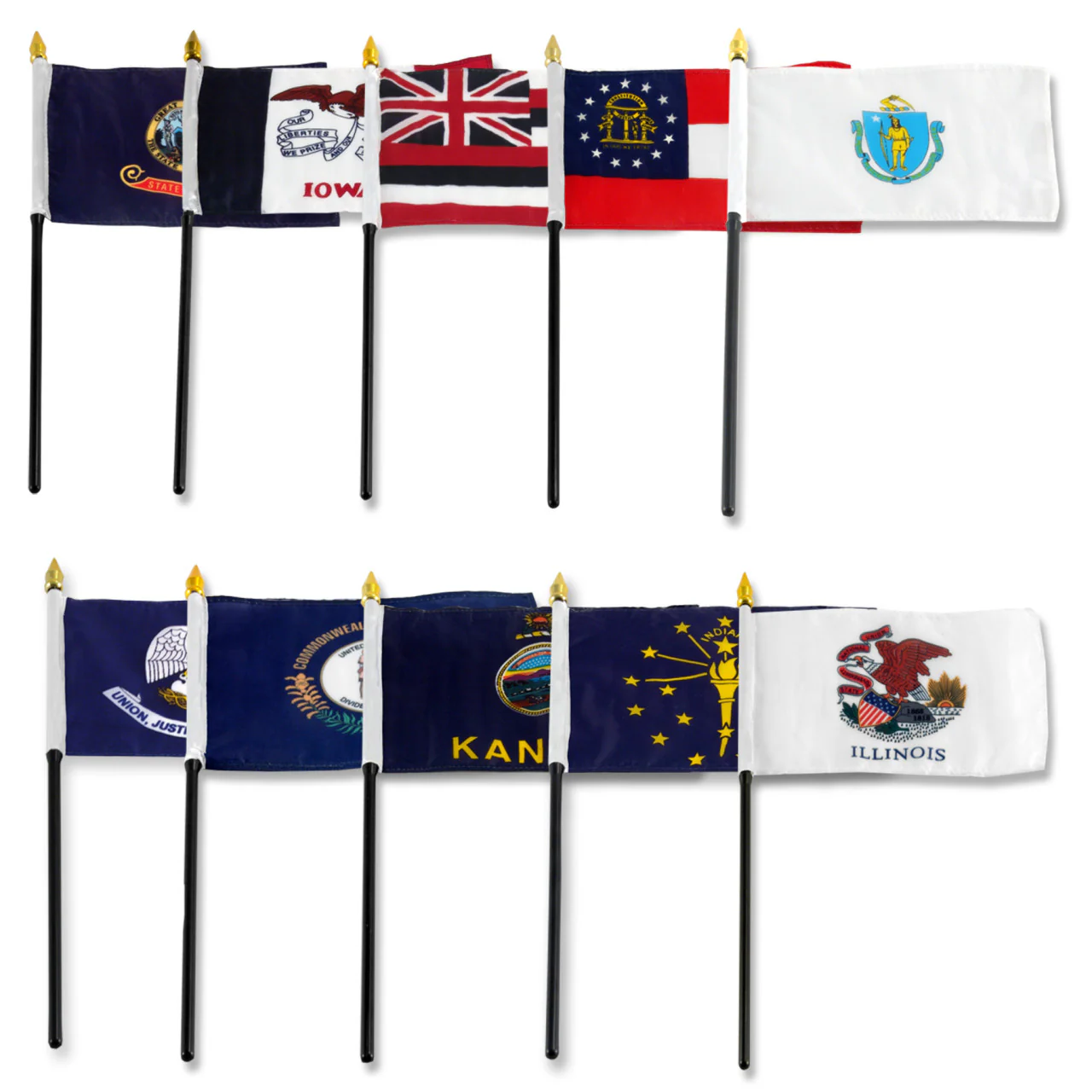 Set of 50 State Flags - 4" x 6" - Image 5